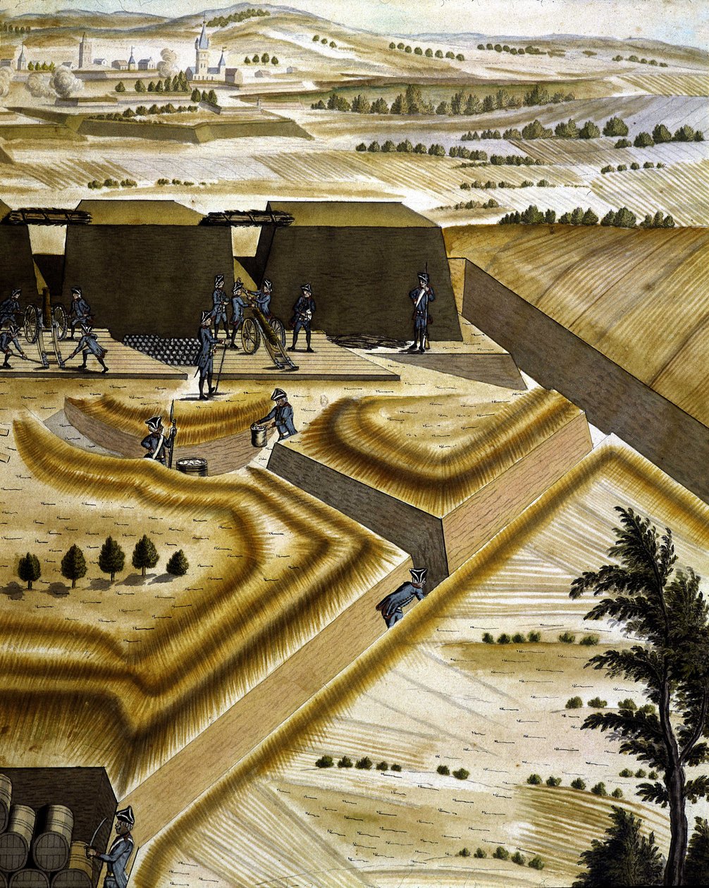 Opevnění typu Vauban – v „Dělostřelecké smlouvě“, François Lingier, Štrasburk od Unknown artist
