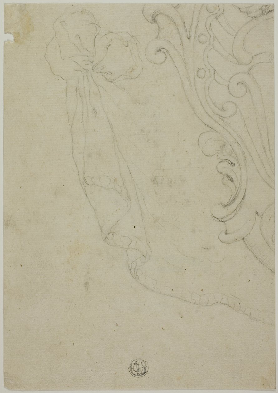 Fragment svitku Ornament od Unknown artist