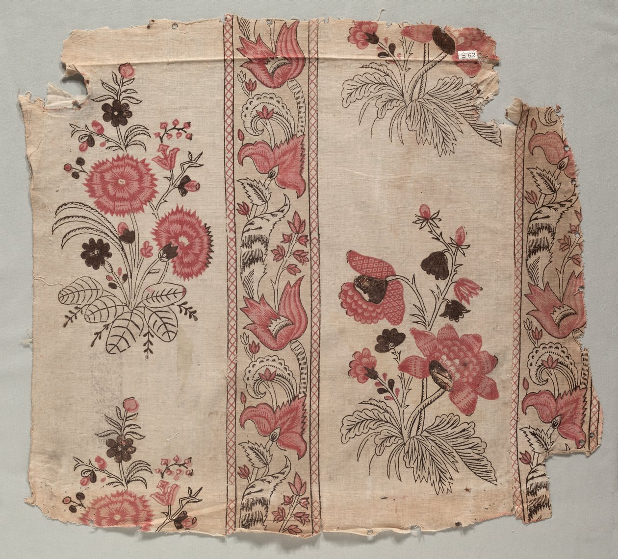 Fragment Woodblock tištěného plátna od Unknown artist