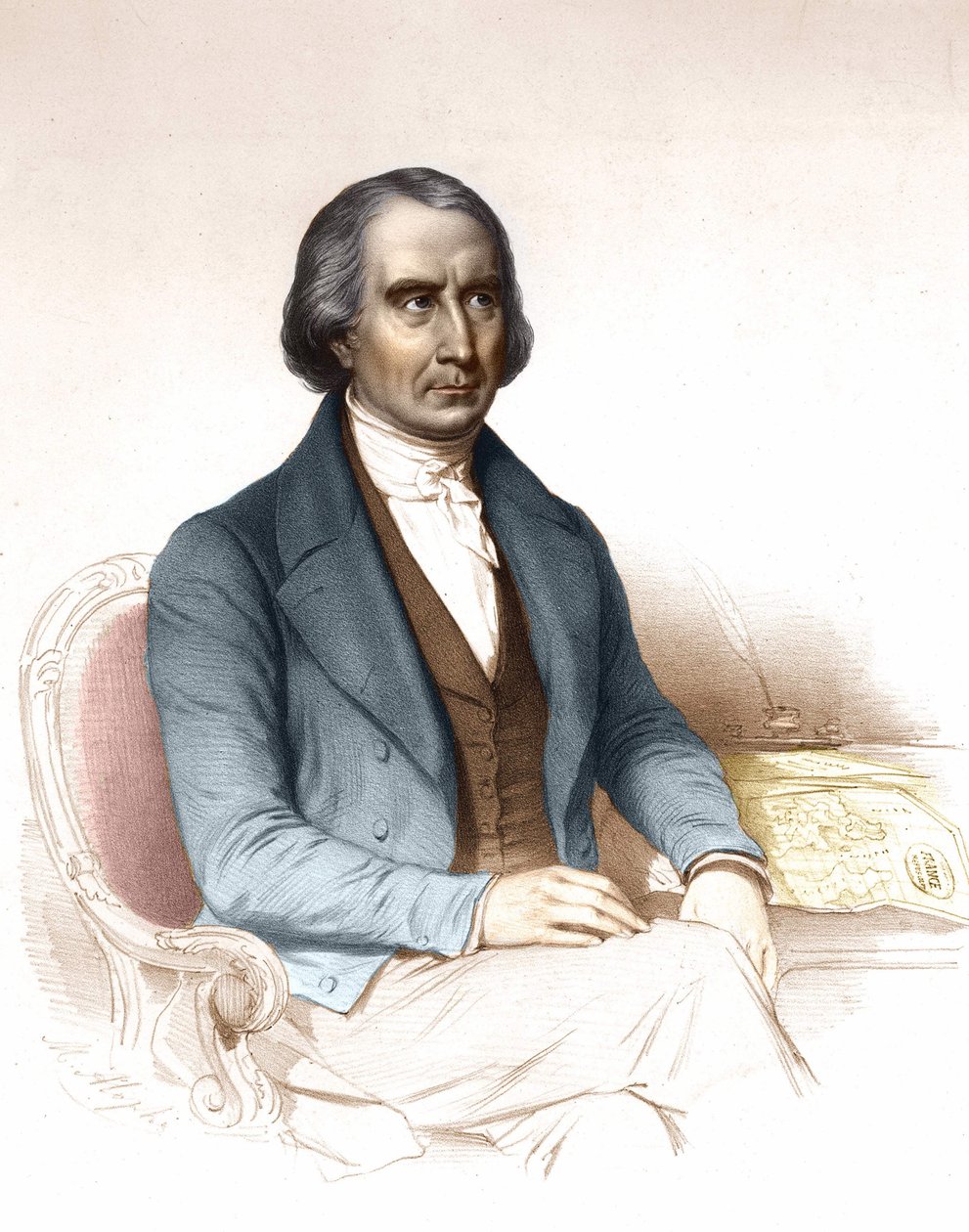François Arago (1786-1853), francouzský astronom, fyzik a politik. od Unknown artist
