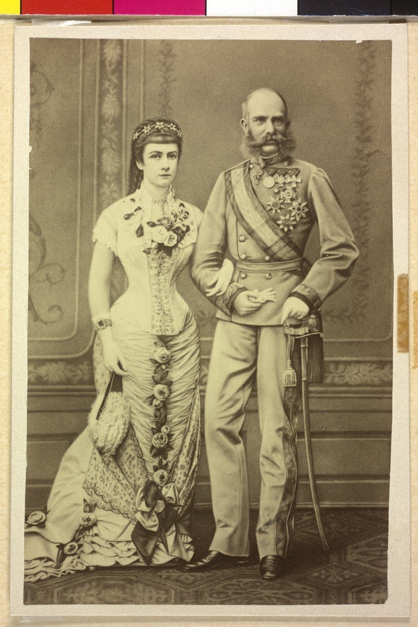 František Josef I. a Alžběta Rakouská od Unknown artist