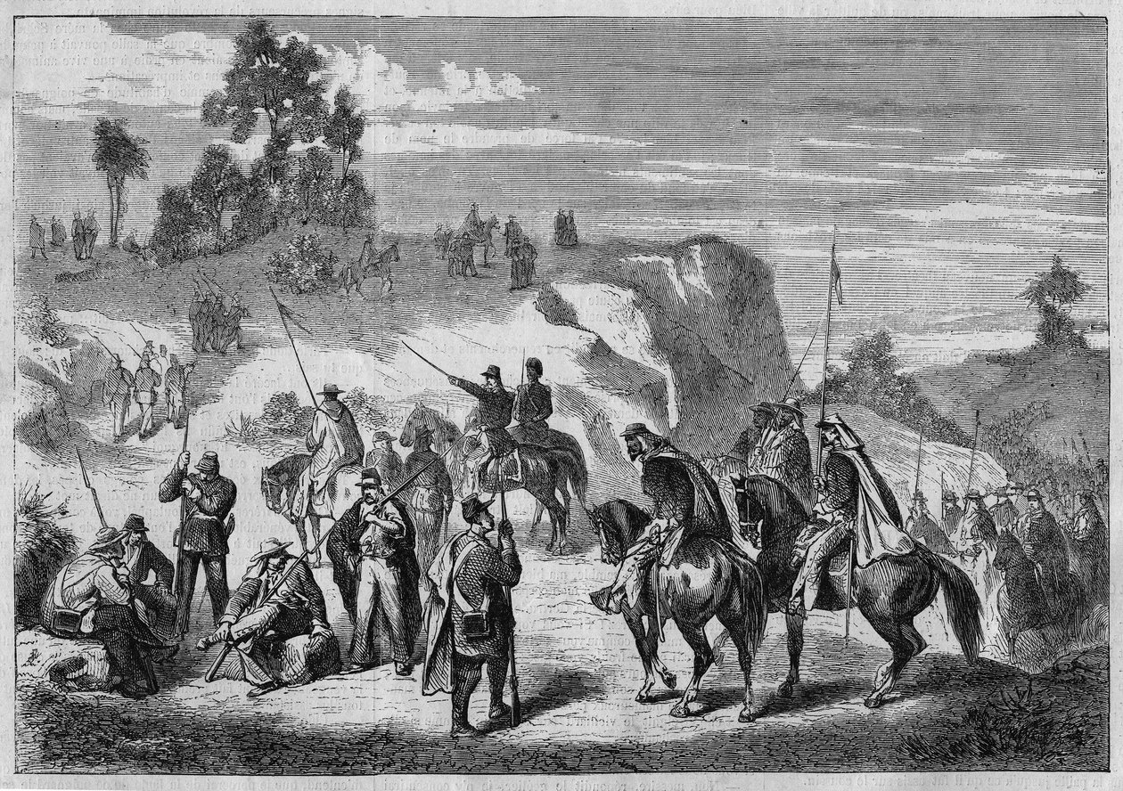 Francouzská vojenská intervence v Mexiku proti jednotkám mexického prezidenta Juareze v provincii Sinaloa (Sinaloa) v letech 1862 až 1867. V “”L