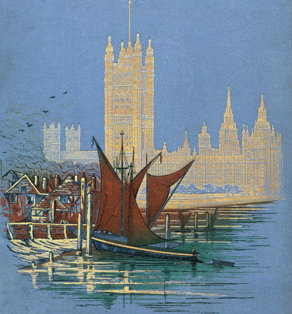 Obálka z knihy London Pictures, vydané v roce 1890 od Unknown artist