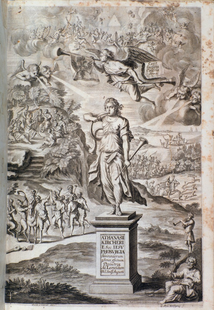 Frontispis Phonurgia nova (1673) od Unknown artist