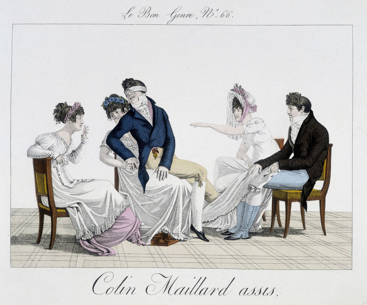 Hra: Le Colin Maillard assis – v žánru „“Le Bon“, č. 65 od Unknown artist