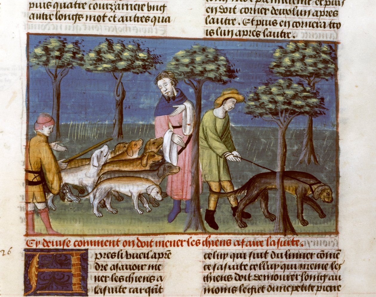 Gaston Phoebus, Lovecká smlouva od Unknown artist