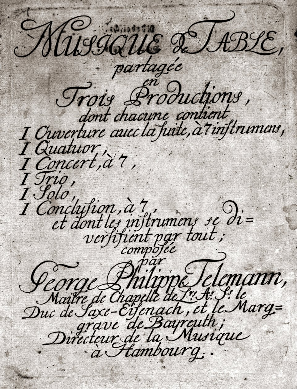 Georg Philipp Telemann. Německý skladatel (Magdeburg od Unknown artist