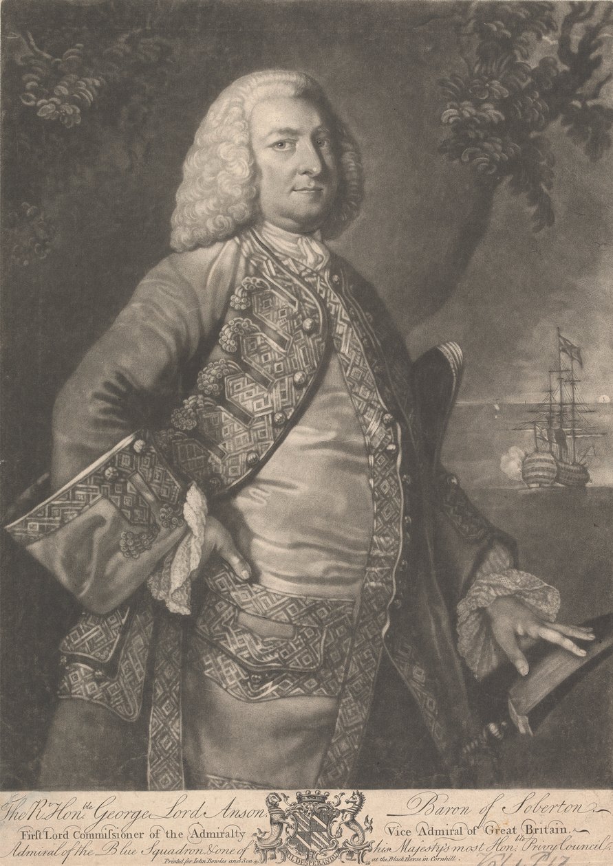George Anson, první baron Anson od Unknown artist