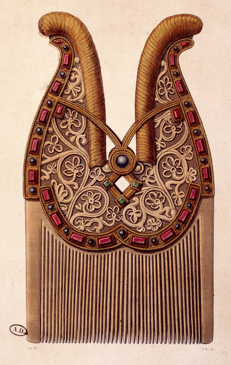 Německé drahé hřebeny od Unknown artist