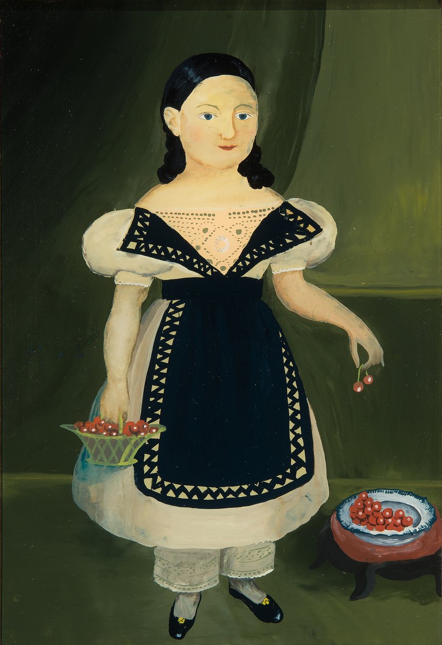 Dívka s třešněmi od Unknown artist