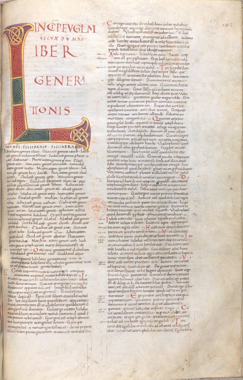 Matoušovo evangelium: Matoušovo evangelium: Liber Generationis (Ježíšův rodokmen) od Unknown artist