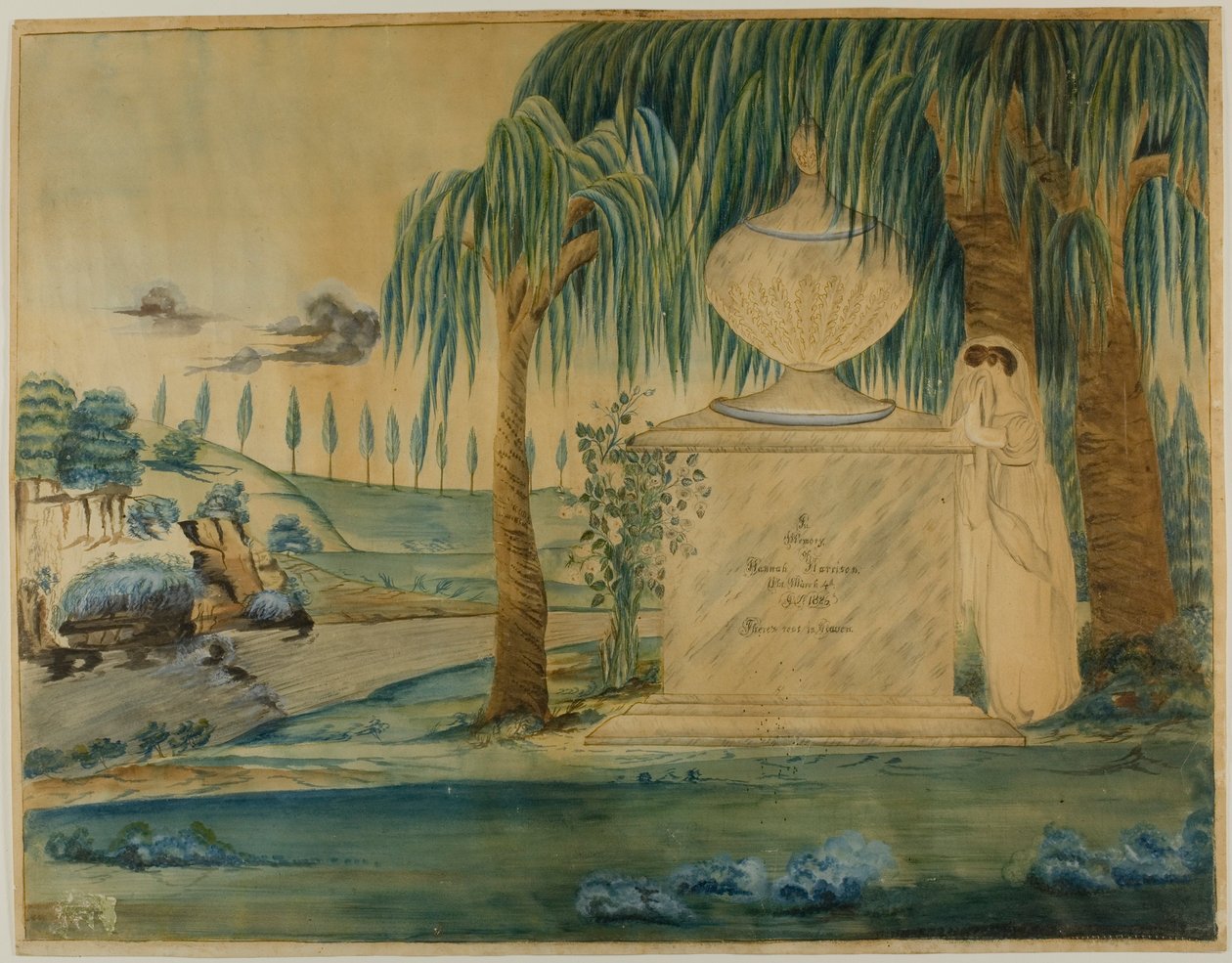 Hrob Hannah Harrisonové od Unknown artist