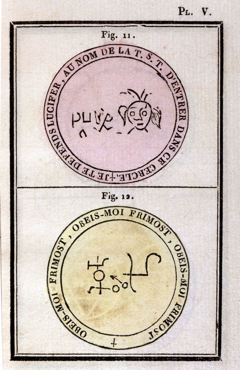 Grimoár papeže Honoria používal k vyvolávání démonů. Ed. z roku 1760. od Unknown artist