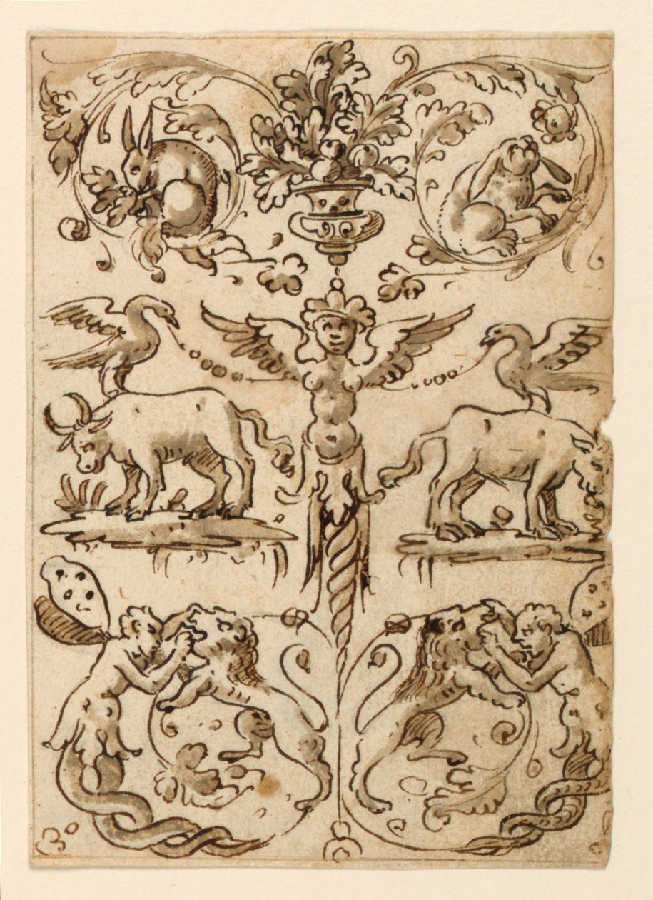 Groteskní panel od Unknown artist