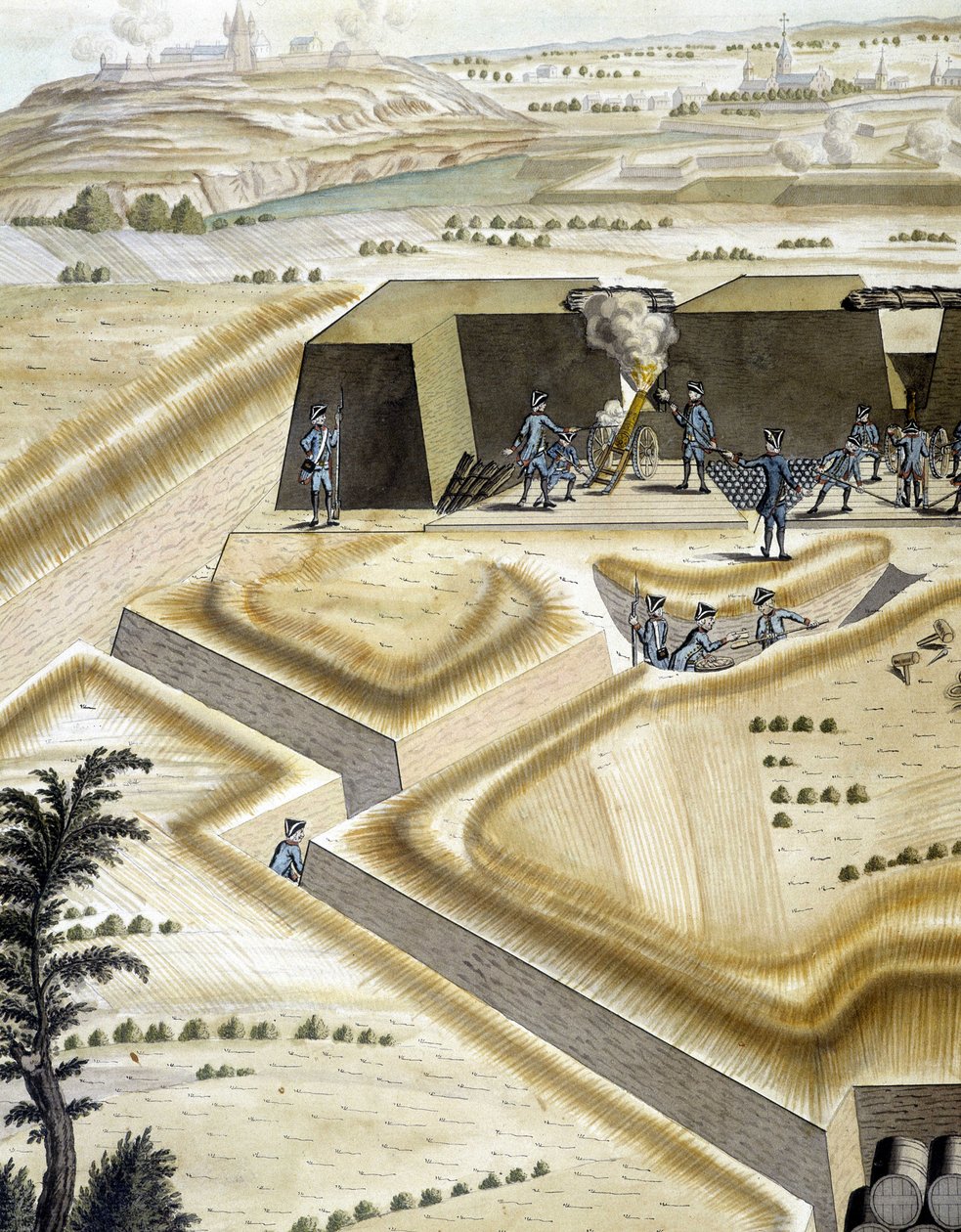 Střelci v práci – v „Dělostřelecké smlouvě“, François Lingier, Štrasburk od Unknown artist