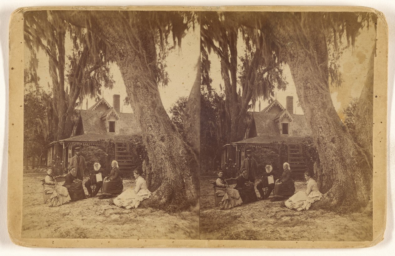 [H(arriet) B(eecher) Stowe doma na Floridě] od Unknown artist