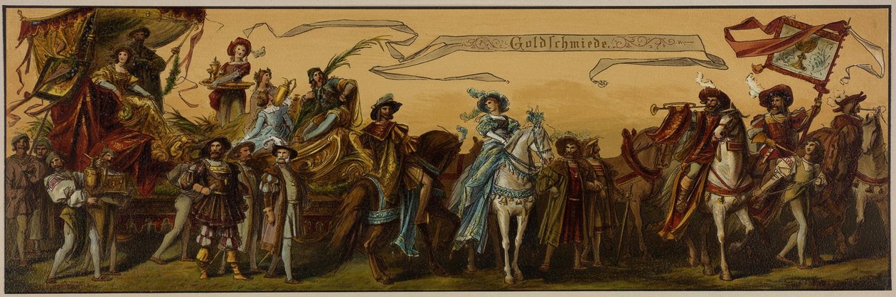 Hans Makarts průvod městem Vídeň od Unknown artist