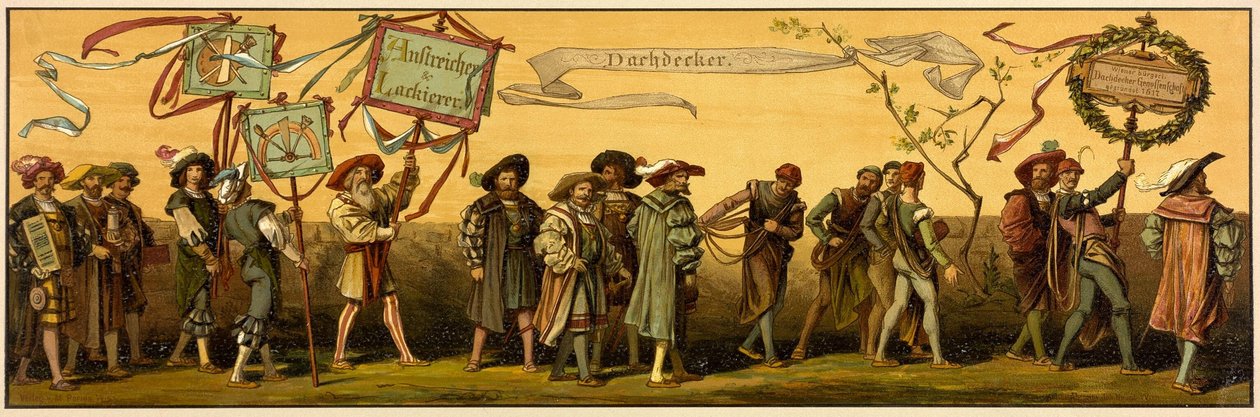 Hans Makarts průvod městem Vídeň od Unknown artist
