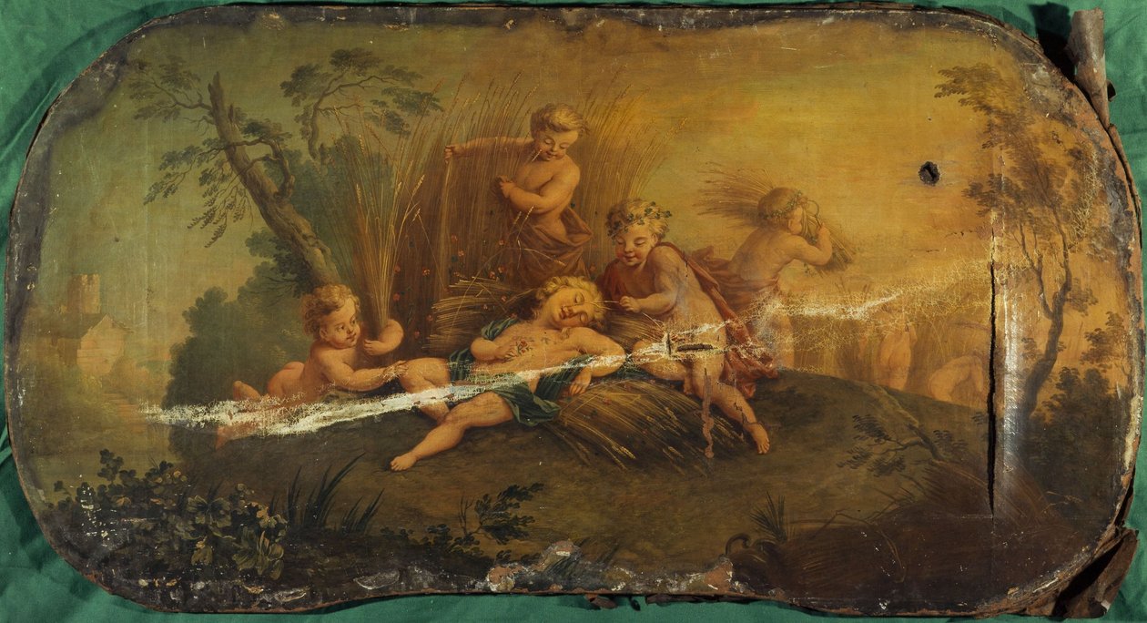 Sklizeň dětí nebo léto, mezi lety 1701 a 1800 (olej na plátně) od Unknown artist