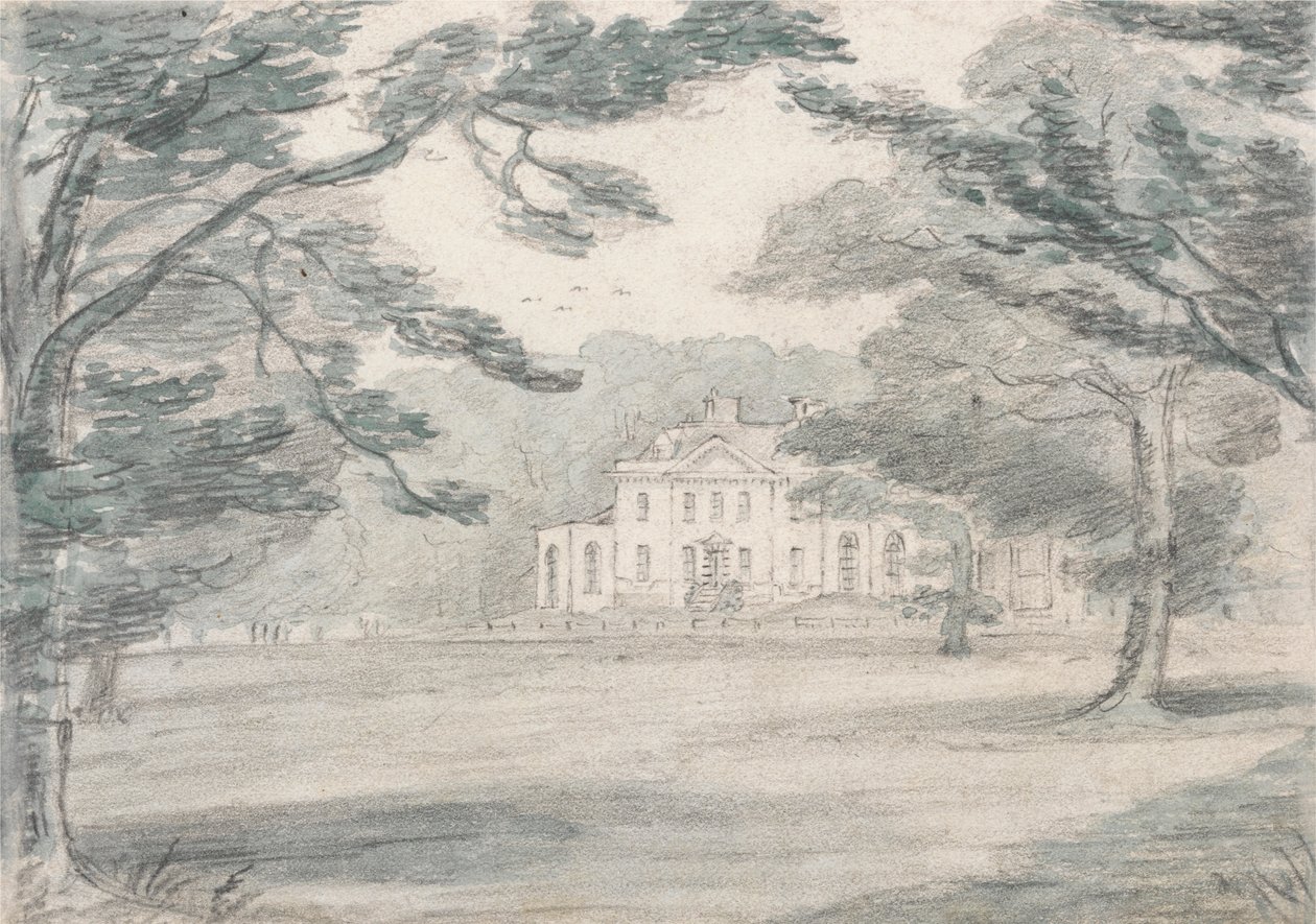 Havering Bower, Essex (Pohled na venkovské sídlo) od Unknown artist