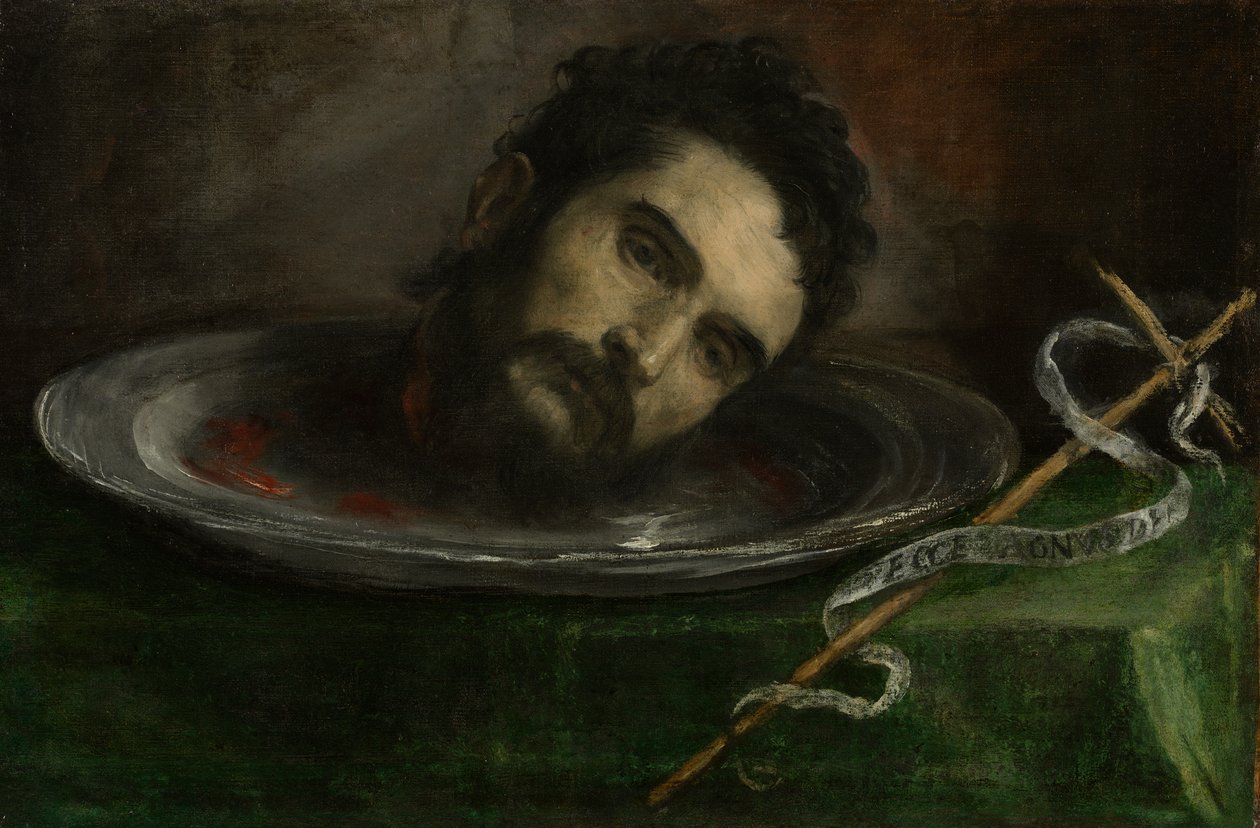 Hlava svatého Jana Křtitele od Unknown artist