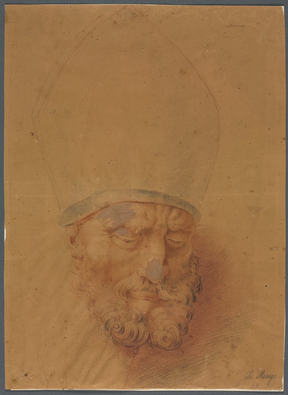 Hlava biskupa od Unknown artist