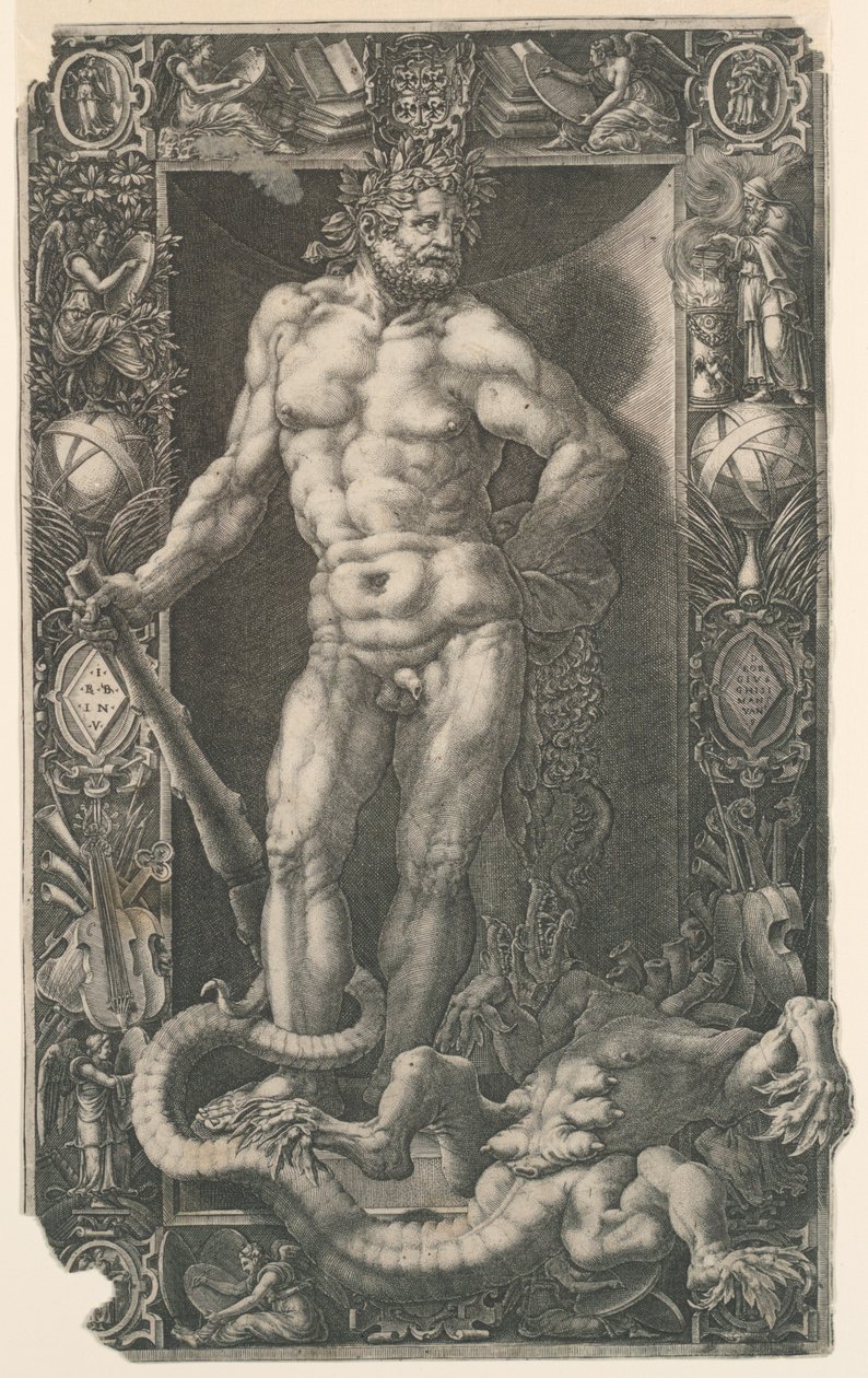 Hercules vítězný nad Hydrou v Lerně od Unknown artist