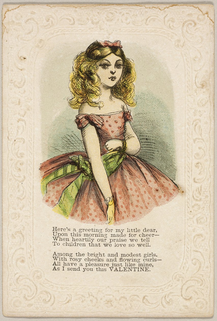 Zde je pozdrav pro mého malého miláčka (valentýnka) od Unknown artist