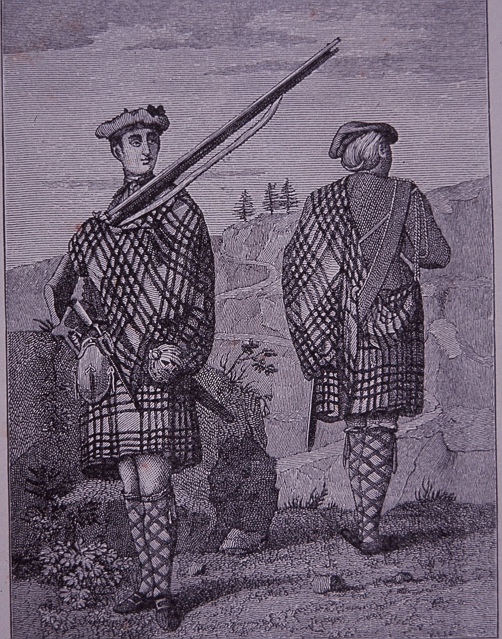 Vojáci z Vysočiny později 18. století od Unknown artist