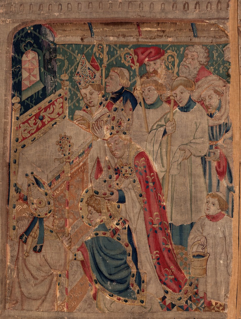 Historie Saint Piat a Saint Eleuthère, scéna 10: Saint Eleuthère je posvátný jako biskup (D