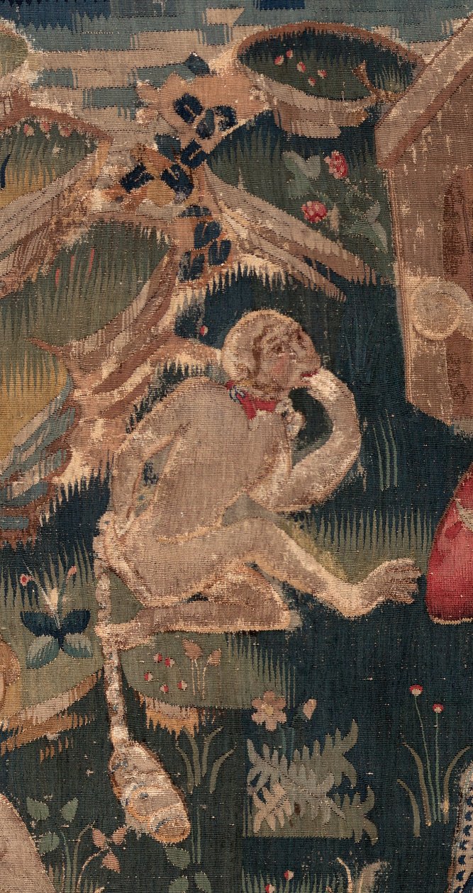 Historie Saint Piat a Saint Eleuthère, scéna 12: Vzkříšení dcery tribuna Detail. od Unknown artist