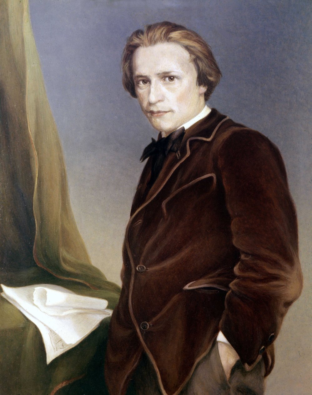 Hugo Wolf , rakouský skladatel. 1860 - 1903. Wagner Bayreuth Museum od Unknown artist