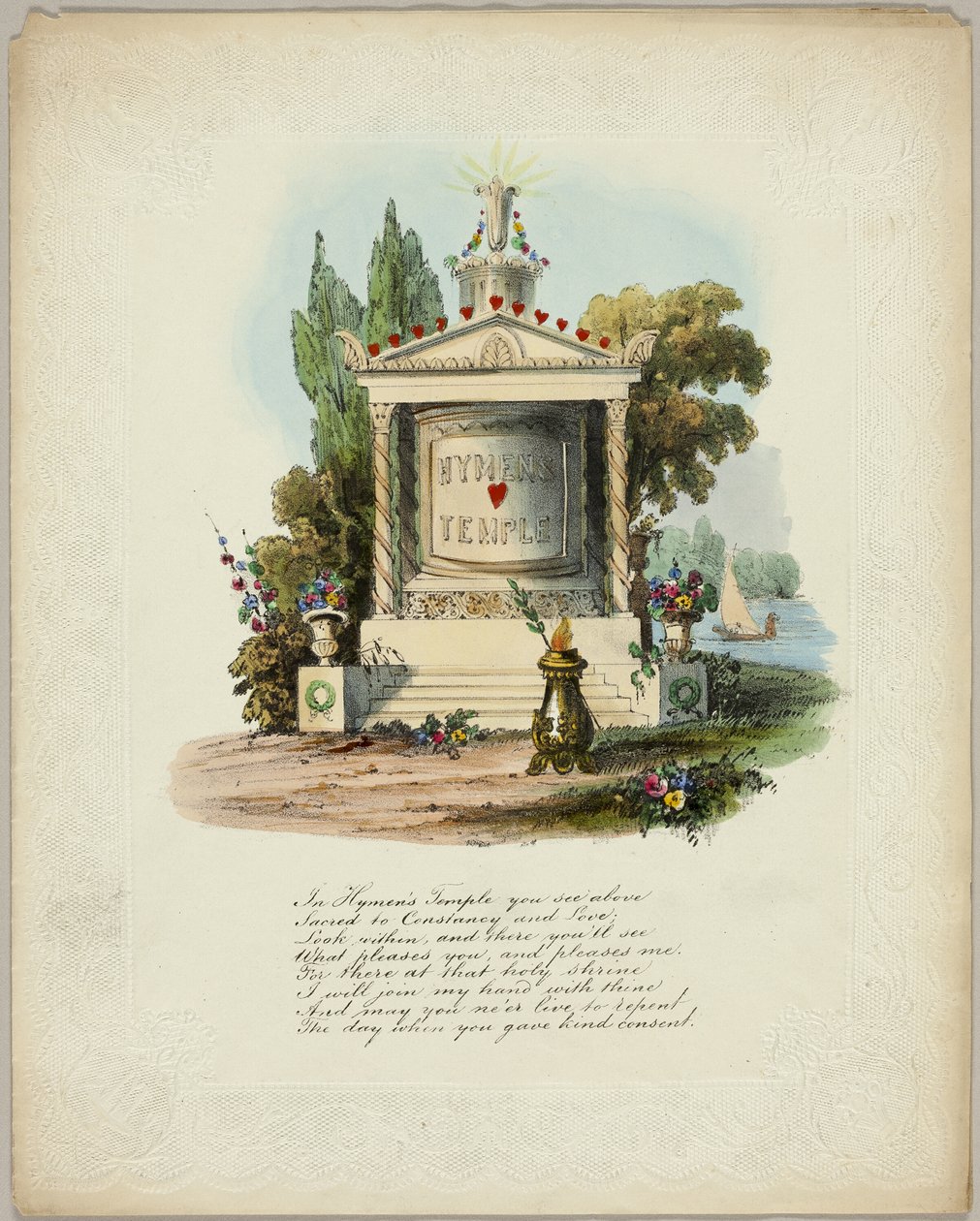 Hymenův chrám (valentýnka) od Unknown artist