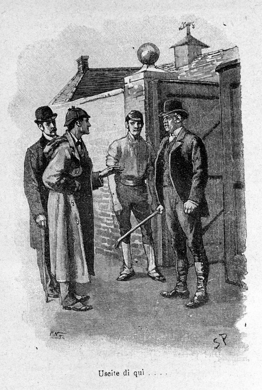 Ilustrace knihy Sherlock Holmes. Konec 19. století. od Unknown artist