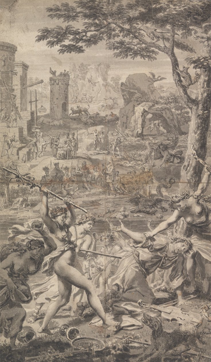 Ilustrace k Tonsonově Ovidii Metamorphis (čtyři ze čtyř) od Unknown artist