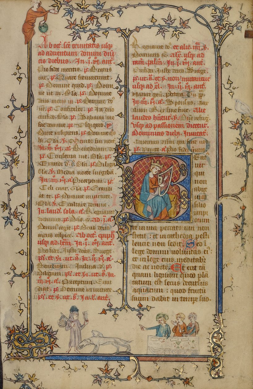 Úvod B: David hraje na harfu od Unknown artist