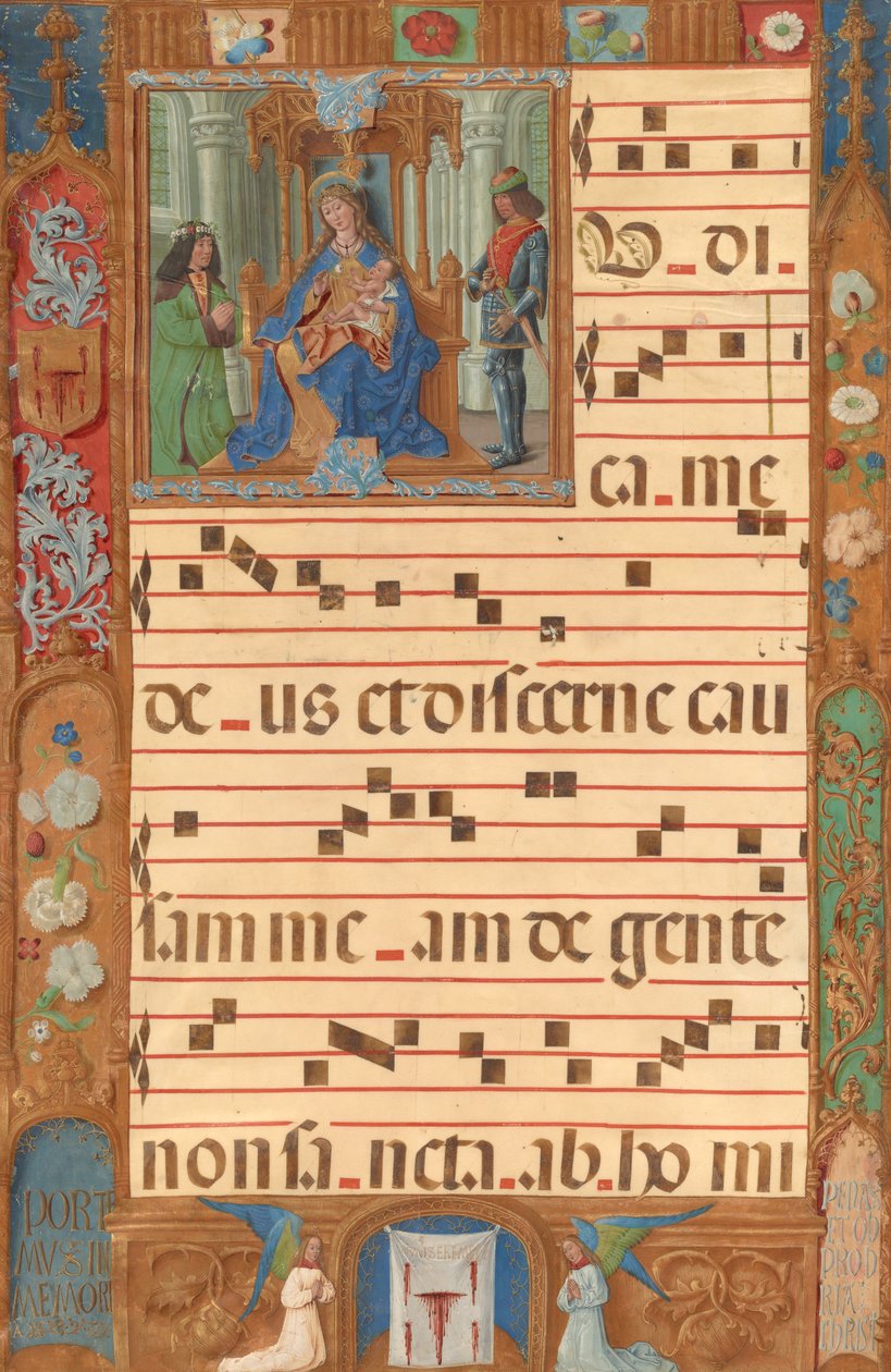 Iniciála I: Panna s dítětem a pánem z Kolína nad Rýnem od Unknown artist