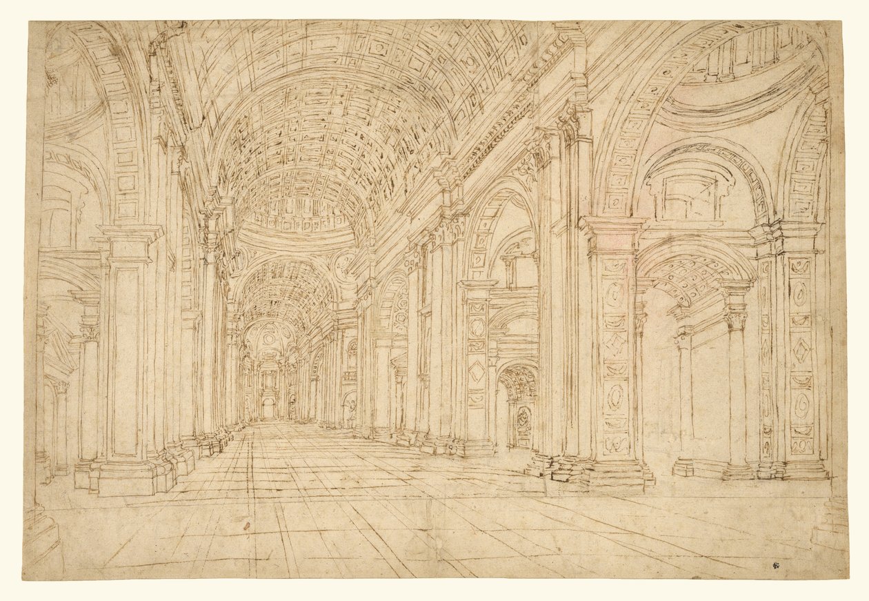Interiér baziliky svatého Petra od Unknown artist
