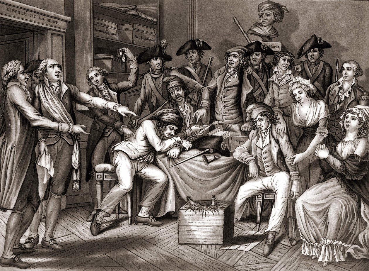 Interiér revolučního výboru. v. 1794. od Unknown artist