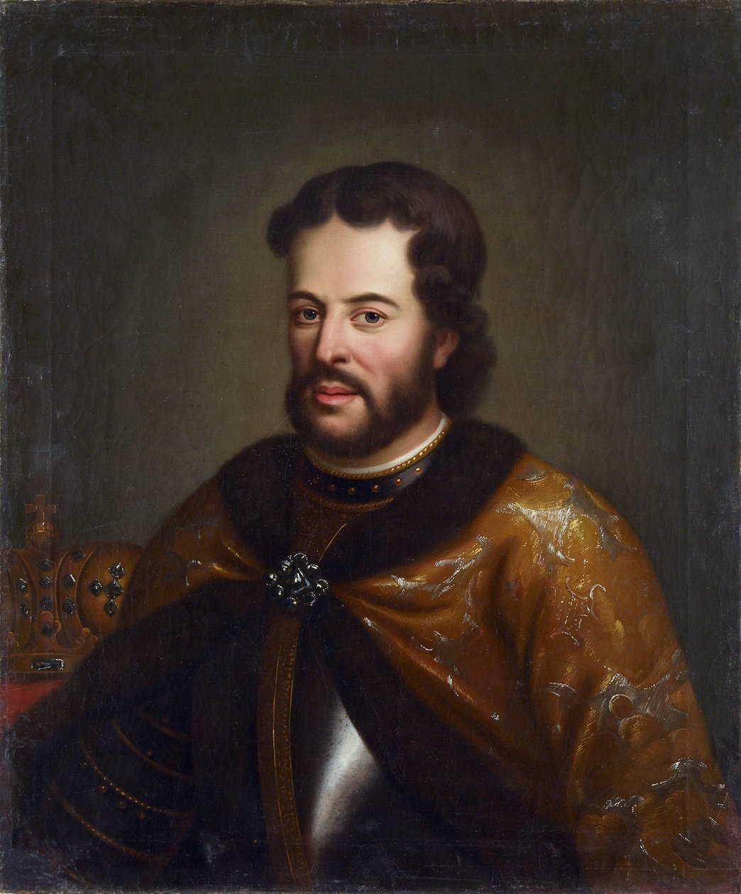 Ivan V - (le car tres paisible) - Portrét cara Ivana V. Alexejeviče (1666-1696), Anonym. Olej na plátně, druhá polovina 18. stol., Státní muzeum architektury, historie a umění, Vladimír od Unknown artist