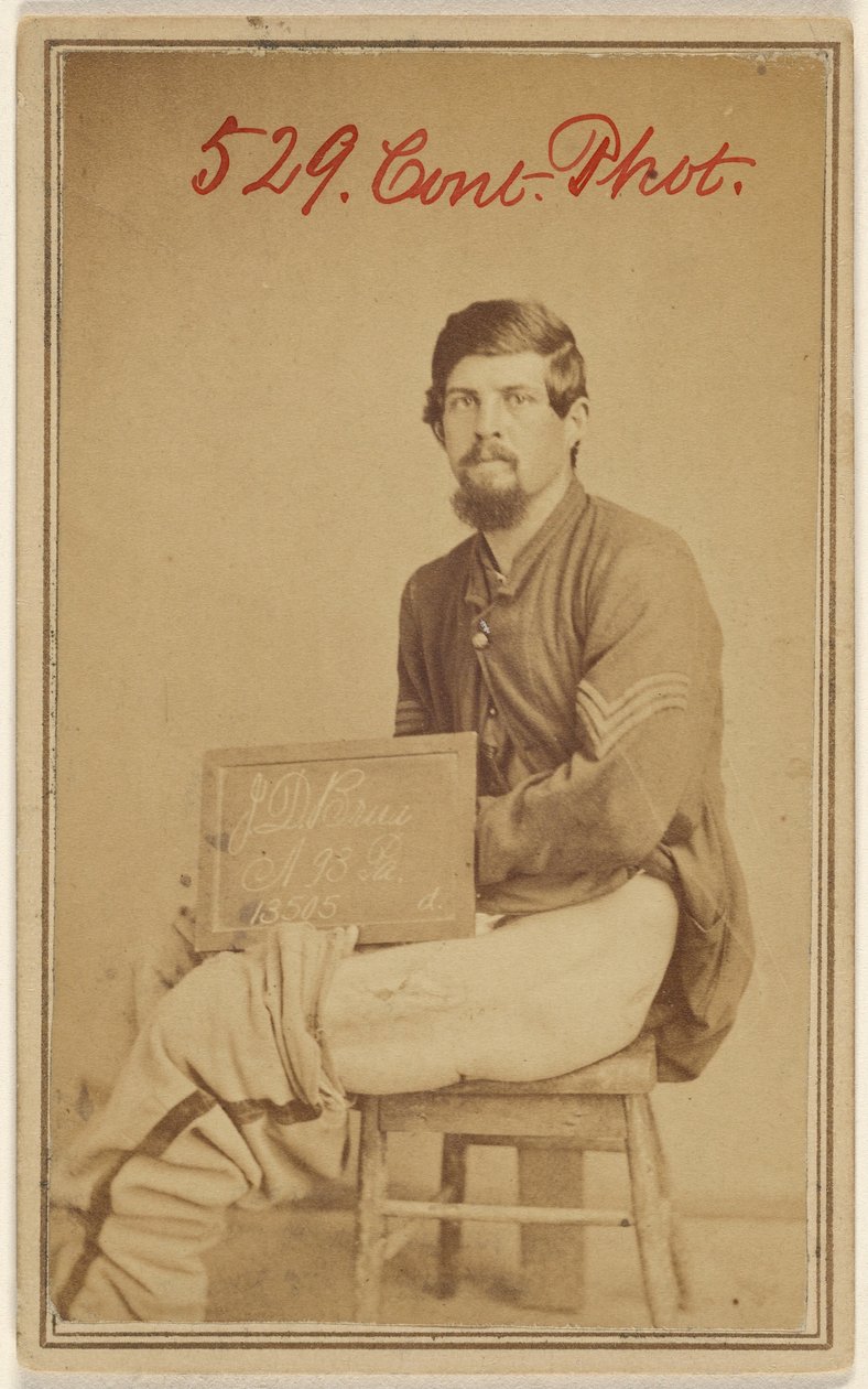 [J.D. Brua, A. 93rd Pa. Oběť občanské války] od Unknown artist
