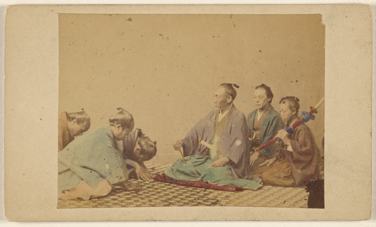 Japonští vysocí důstojníci. od Unknown artist
