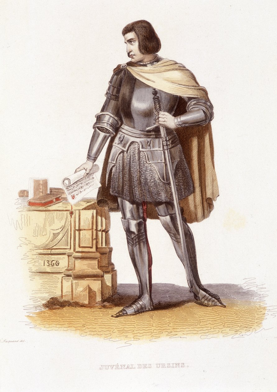 Jean Juvenal (nebo Jouvenel) des Ursins (1360 - 1431), francouzský soudce - v „Le Plutarque francais“ Ed. Mennechet od Unknown artist
