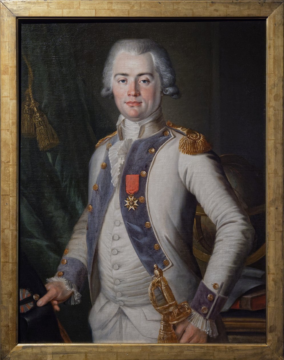 Jean Louis de Lostanges, kapitán pěchoty, kolem 1789-91 (olej na plátně) od Unknown artist
