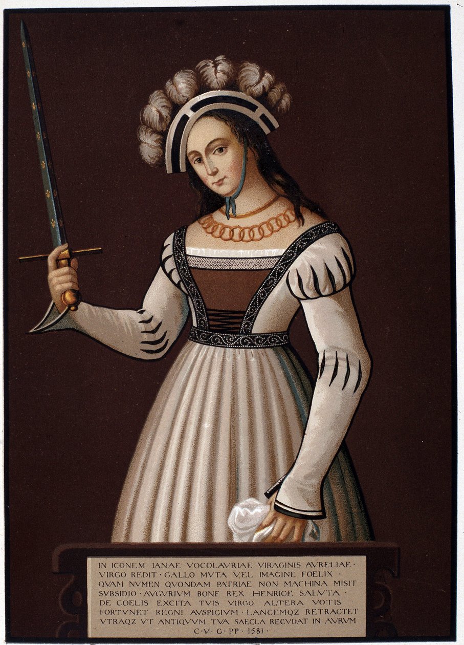Jeanne la Maid, s mečem - v "" Jeanne d