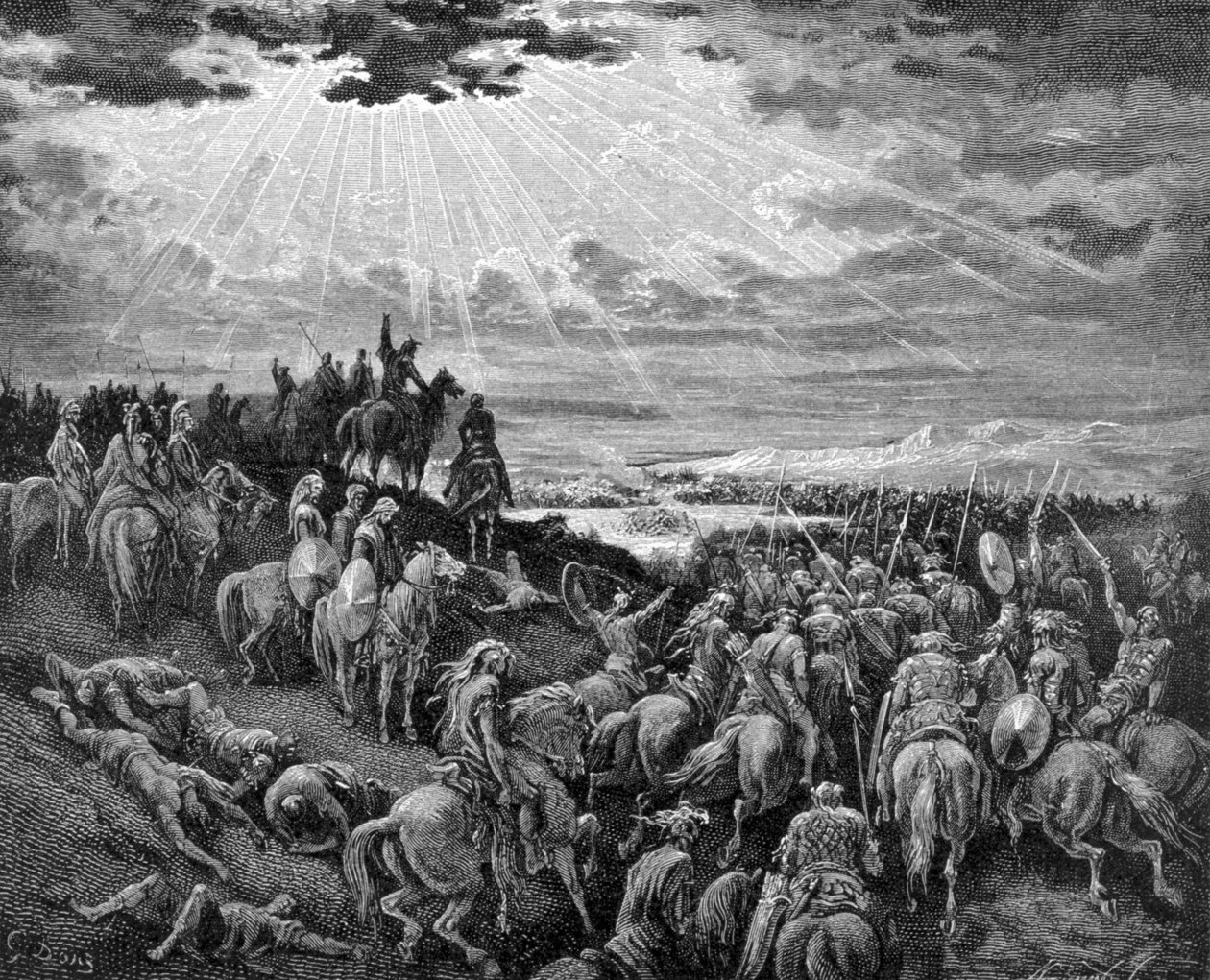 Joshua zastaví rasu Slunce. od Unknown artist