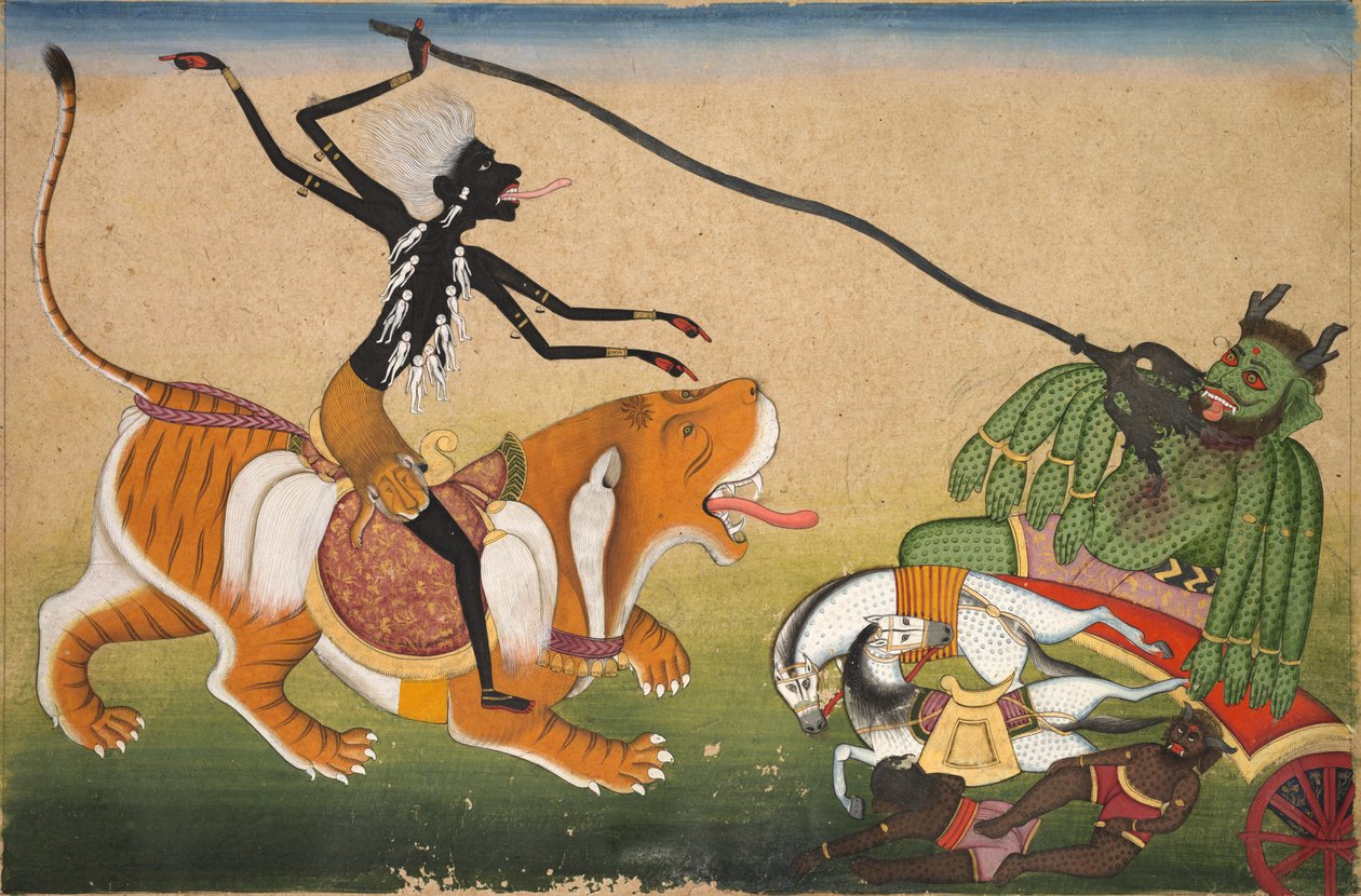 Kali Attasiking Nisumbha od Unknown artist