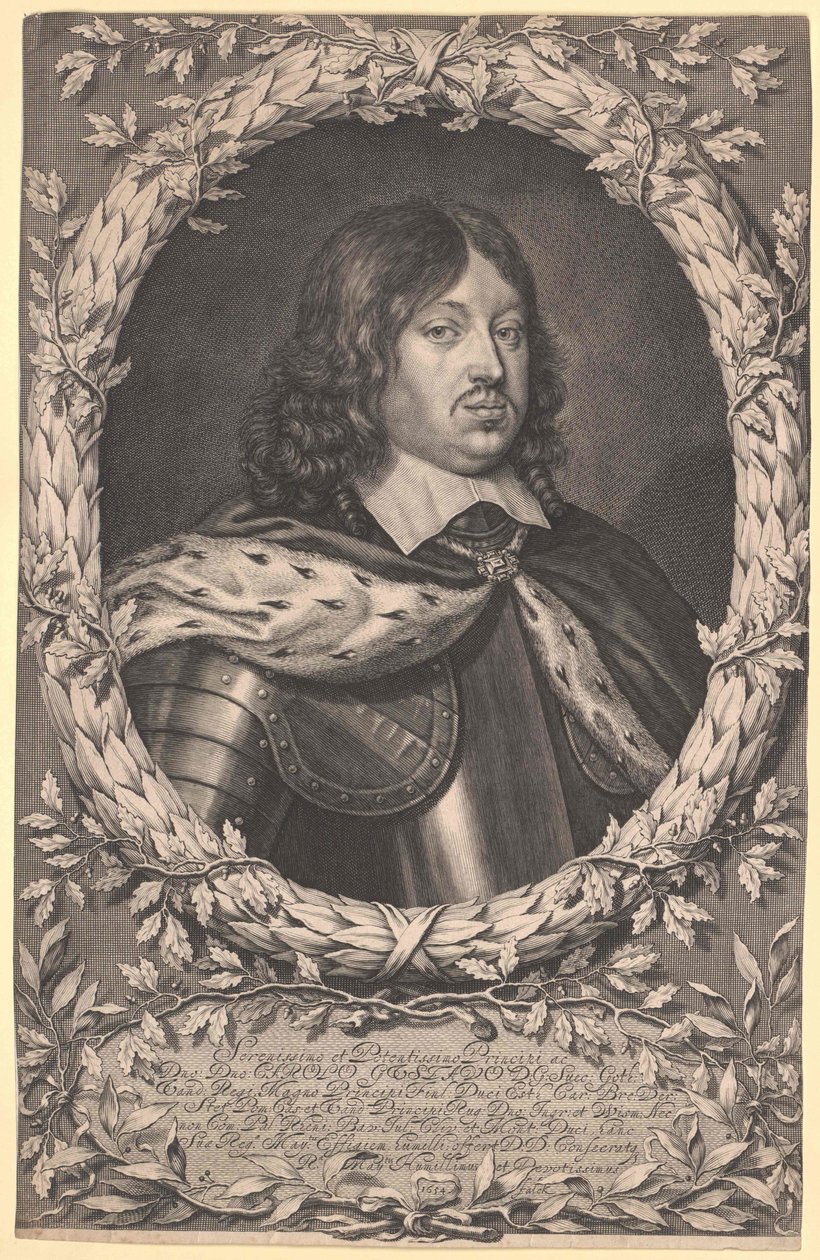 Švédský král Karel X. Gustav (tisk) od Unknown artist