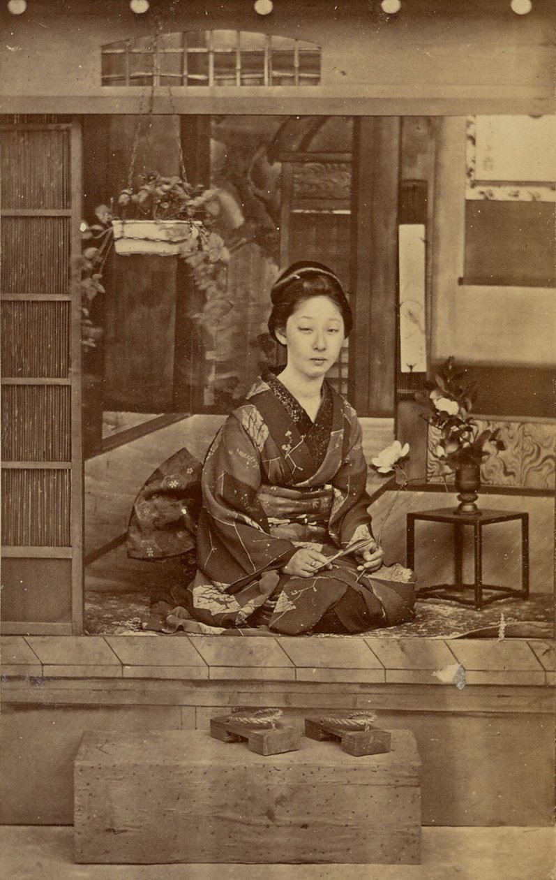 [Klečící Japonka] od Unknown artist