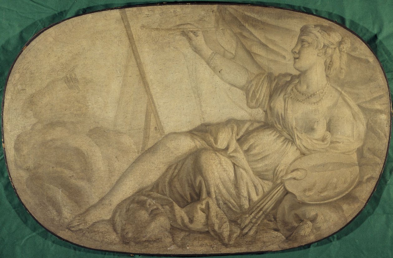 La Peinture (alegorie, dekorativní malba pro Hôtel La Rivière, pak Canillac) od Unknown artist